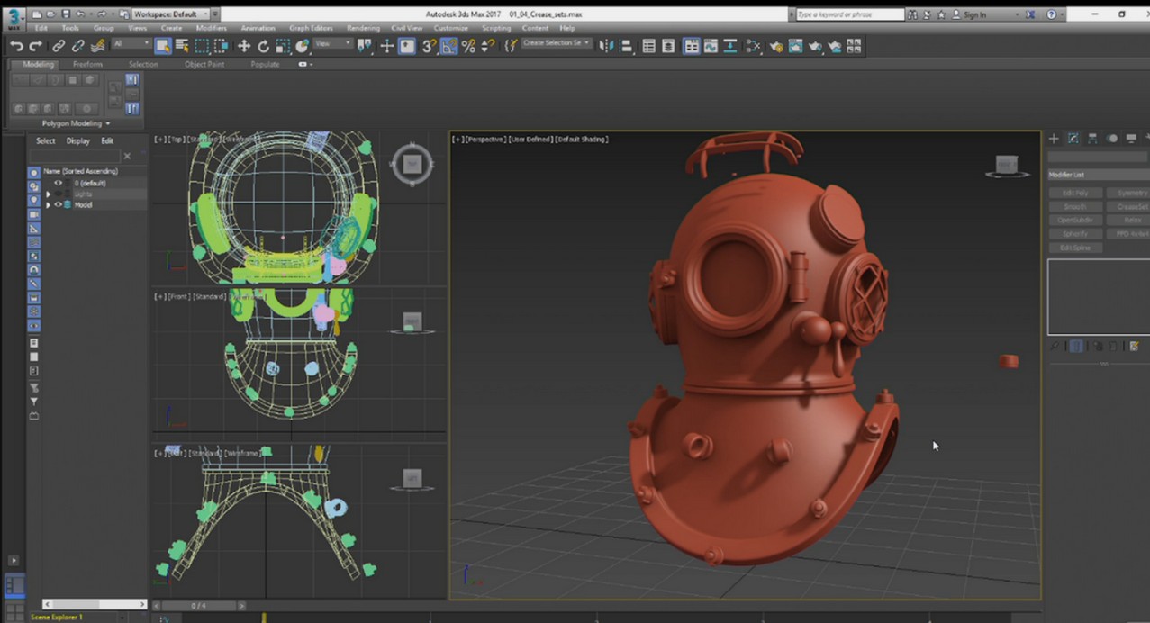 3dsmax硬表面建模基礎核心訓練視頻教程