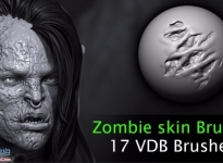 zbrushʬƤˢ Zombie skin VD Brushes