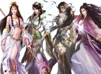 中国风仙侠武侠角色古装美女CG原画设定资料7GB游戏美术素材模板