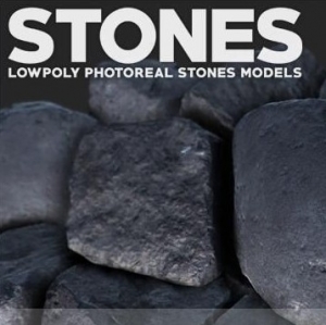 Unity照片级石头模型资源包 Photoreal Stones Pack v1.8