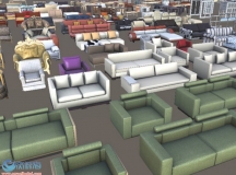 Unity3d-Modern Furniture-II 齐全的现代室内家具道具3D模型