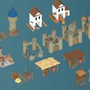 Unityͽģ Low Poly Medieval Buildings