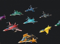 飞船飞机 时空机 战斗机 次时代模型  3d模型资源