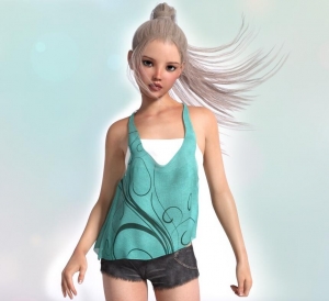 DAZ3D超精细年轻女孩3D模型合辑