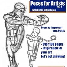新人的人体书 Poses for Artists Vol.1+2+3 云画家的人体线稿集