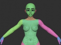 Zbrush角色身体层次拓扑技术训练视频教程