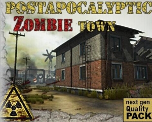 [3DԴ] Unity3d Postapocalyptic ZOMBIE Town /ĩսʬ