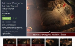 Unityγ Modular Dungeon Mobile Tileset