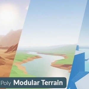 Unityģ黯ͨΰ-Low Poly Modular Terrain Pack