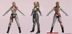 DOA5 Rachel双色经典紧身服装DLC模型