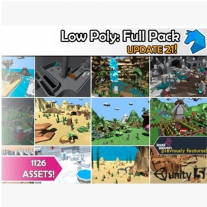 unity3d-Low Poly Full Pack-;ۿͨ񻯵ں⻷3Dģ