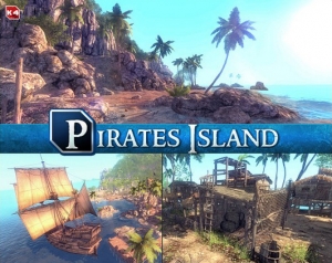 Unity3D-海盗岛Unity3D场景模型资源包 Pirates Island