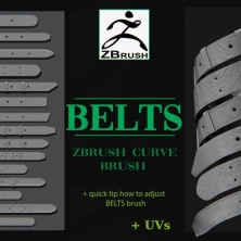 Zbrush  ϵ ߱ˢ belts Brushes, Resources ,artstation