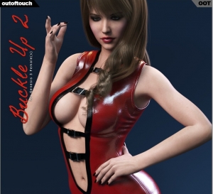 DAZ3D 女性服裝 Buckle Up 2 Outfit for Genesis 3 Female(s)