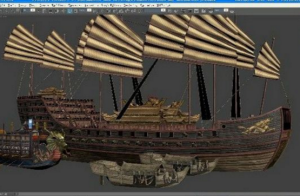 3D模型 帝国时代3大清炮舰模型