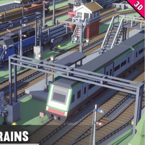unity3d-򵥵Ŀͨ3Dģ-Simple Trains - Cartoon Assets