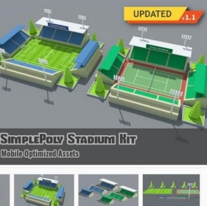 UnityԴSimplePoly Stadium Kit 1.1