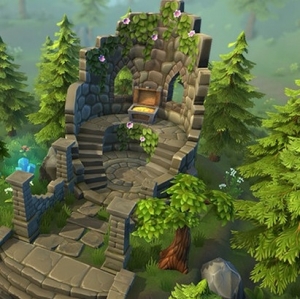Lowpoly Forest Ruins 3D Models Environments Fantasy-ɭż뻷