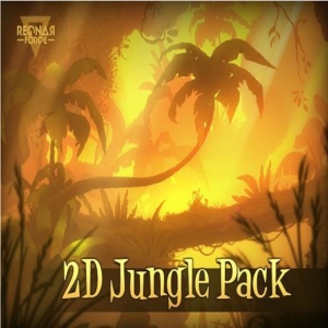 日韩风格游戏场景  Unity资源 2D丛林手绘贴图 -2D Jungle Pack V1.2