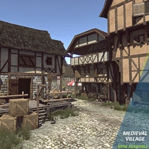 Unity3d中世纪村庄大型场景 质量超高 巫师风格 地下城镇 魔幻类